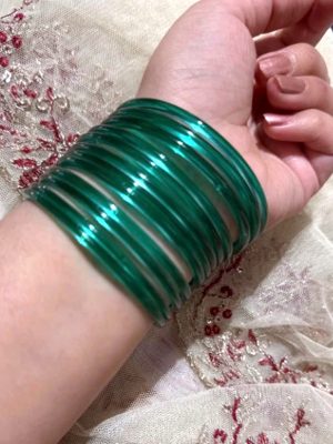 Glass Jelly Bangles Set