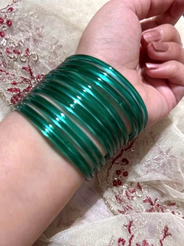 Glass Jelly Bangles Set
