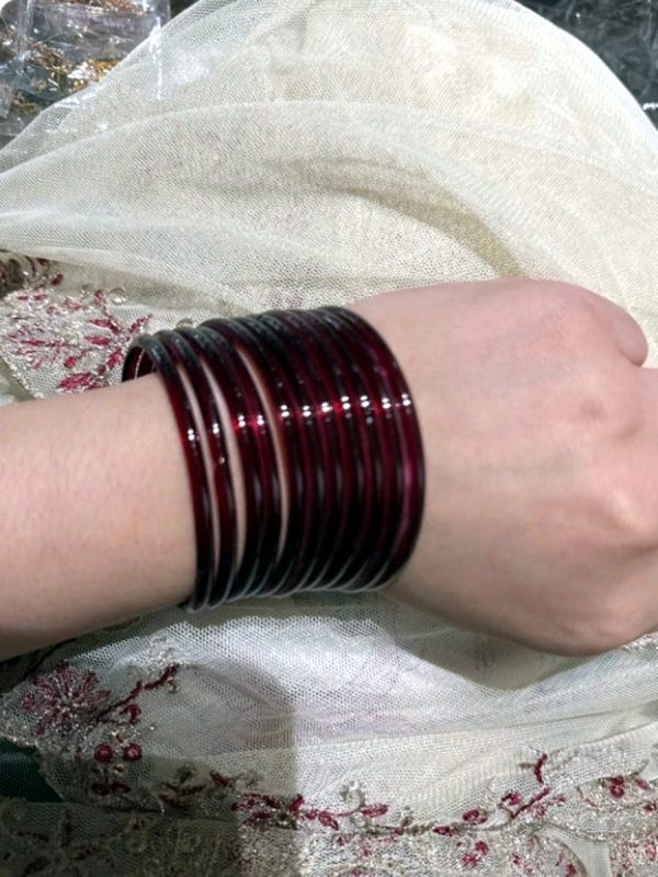 Glass Jelly Bangles Set