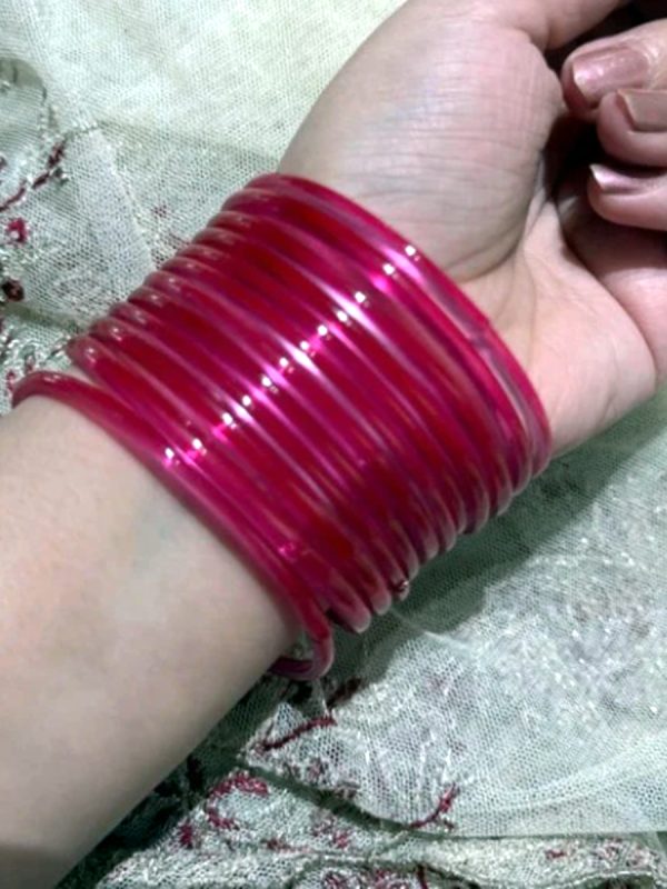 Glass Jelly Bangles Set