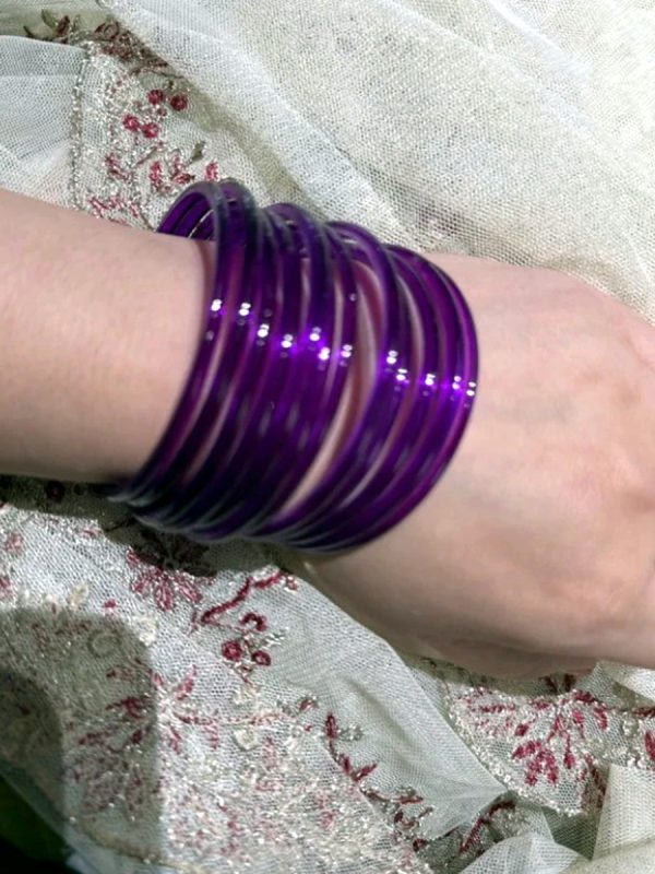 Glass Jelly Bangles Set