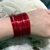 Glass Jelly Bangles Set