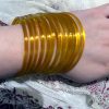Glass Jelly Bangles Set