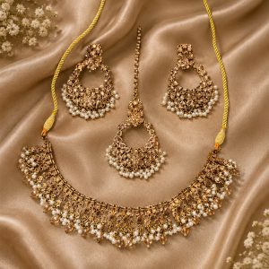 Pearl Drop Kundan Choker Set